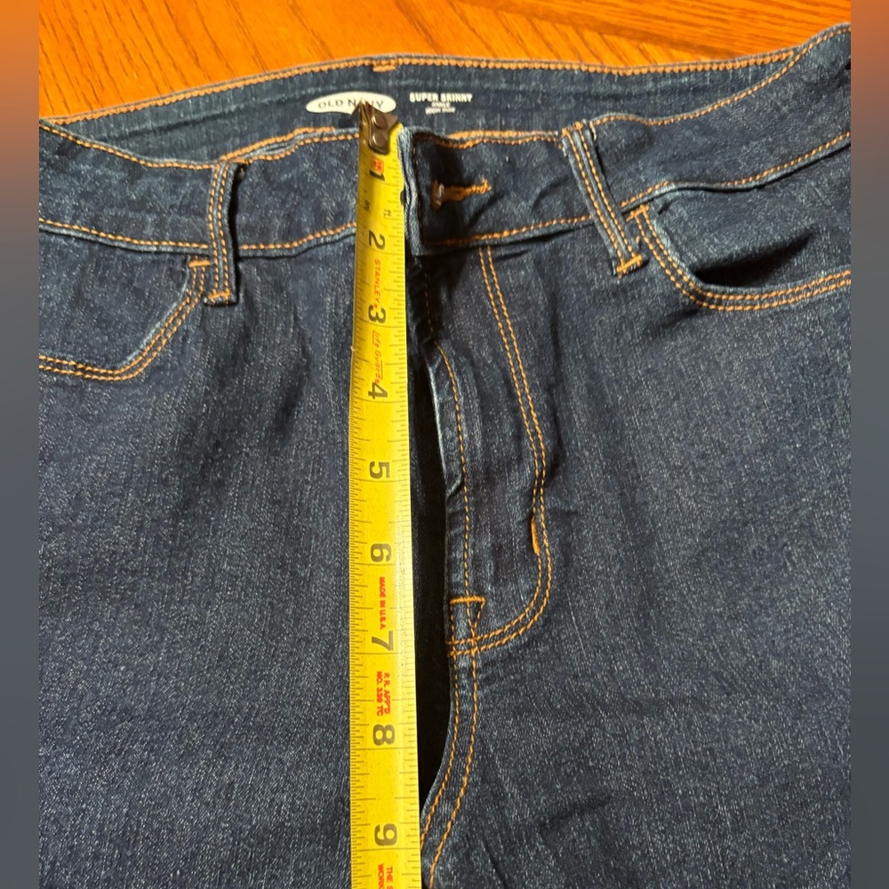 Womens Old Navy Dark Skinny Jeans size 6 Long - Picture 6 of 10